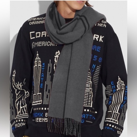 BN cashmere COACH scarf - Picture 2 of 7